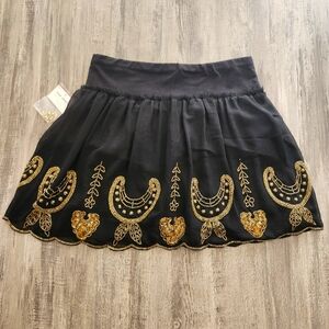 NWT Free People Sequin Beaded Skirt